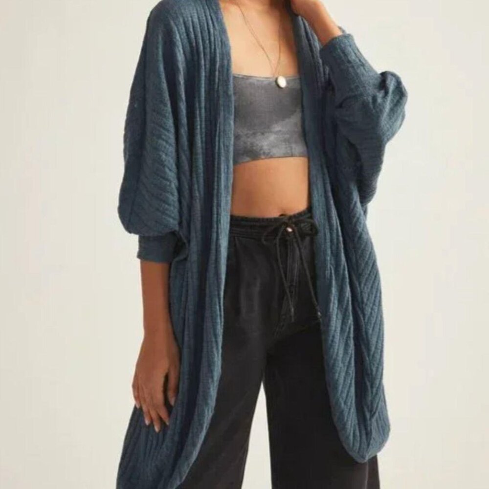 Anthropologie Women's Navy Duster Cardigan